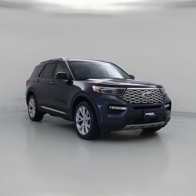 Blue 2022 Ford Explorer Platinum