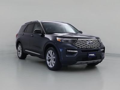 Blue 2022 Ford Explorer Platinum