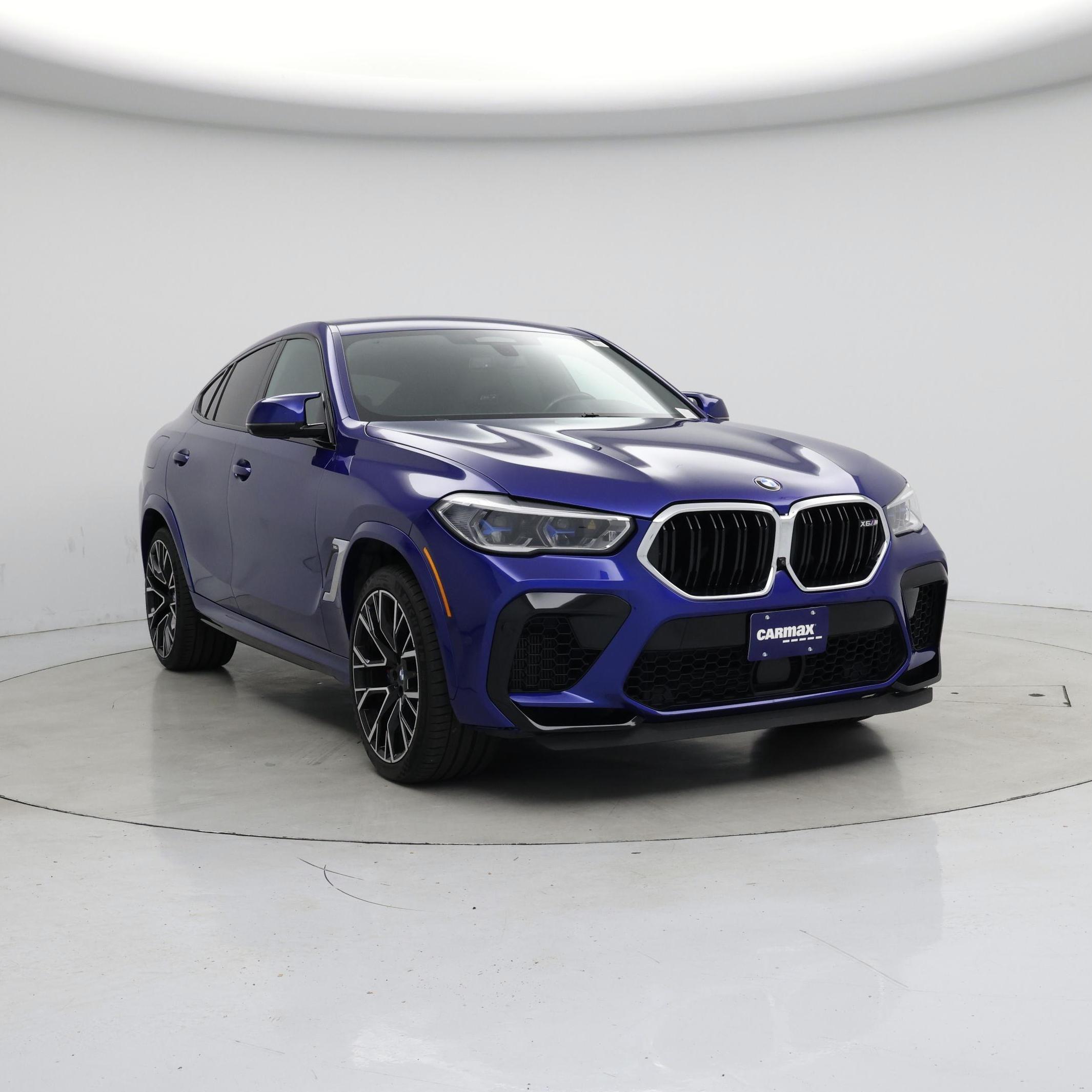 Blue 2021 BMW X6 M AWD SUV / Crossover All-Wheel Drive Automatic