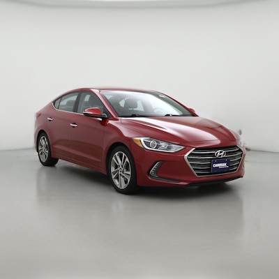 Red 2017 Hyundai Elantra Limited