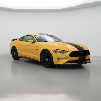 Orange 2022 Ford Mustang GT Premium