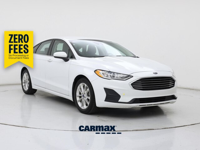 White 2019 Ford Fusion Sedan Front-Wheel Drive Automatic