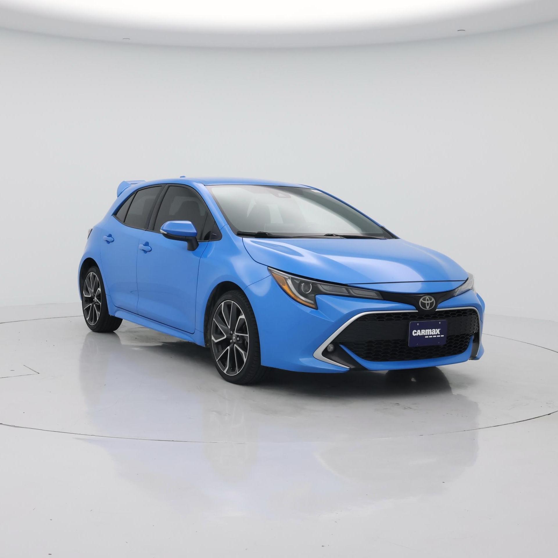 Blue 2019 Toyota Corolla Hatchback Hatchback Front-Wheel Drive Manual