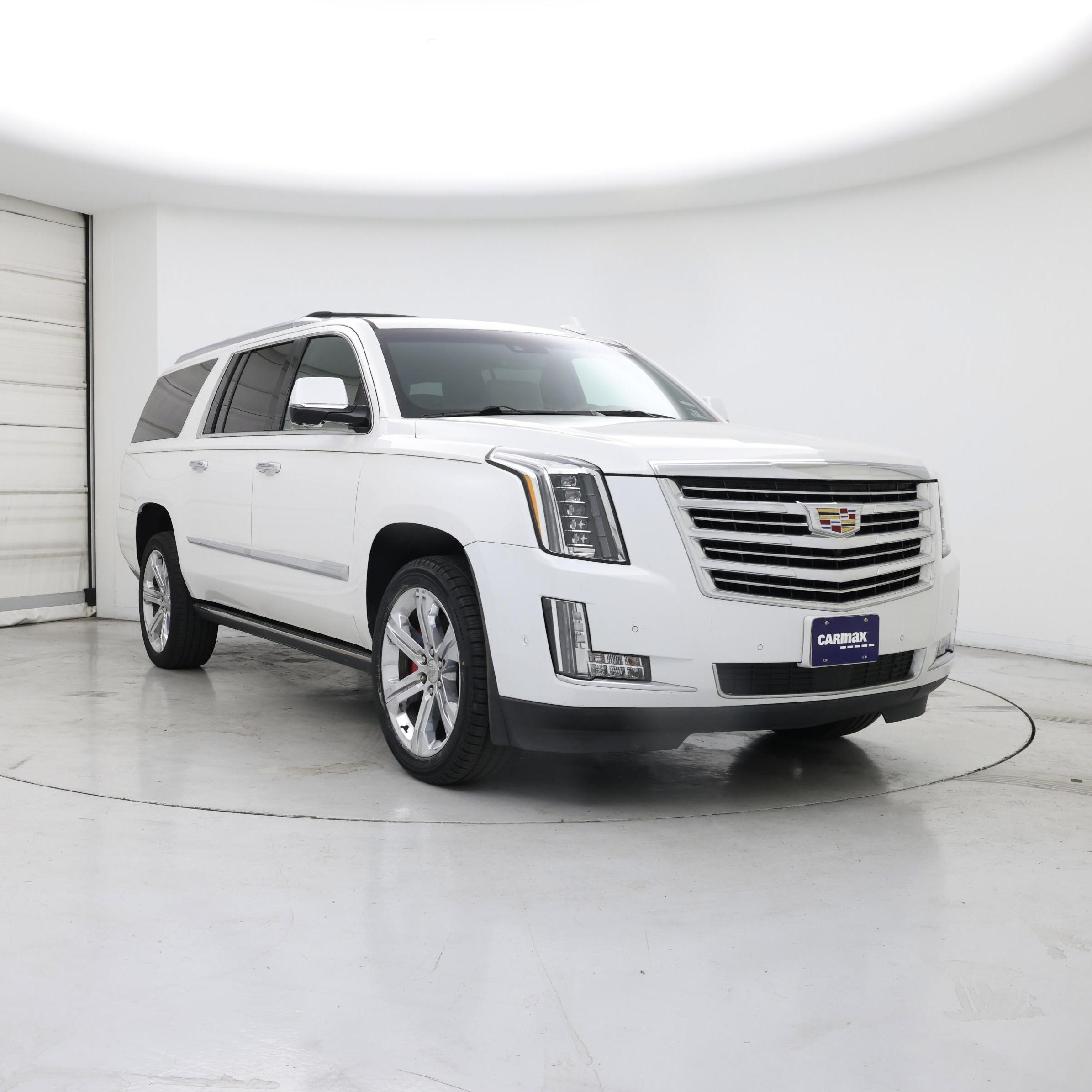 White 2018 Cadillac Escalade ESV SUV / Crossover Four-Wheel Drive Automatic