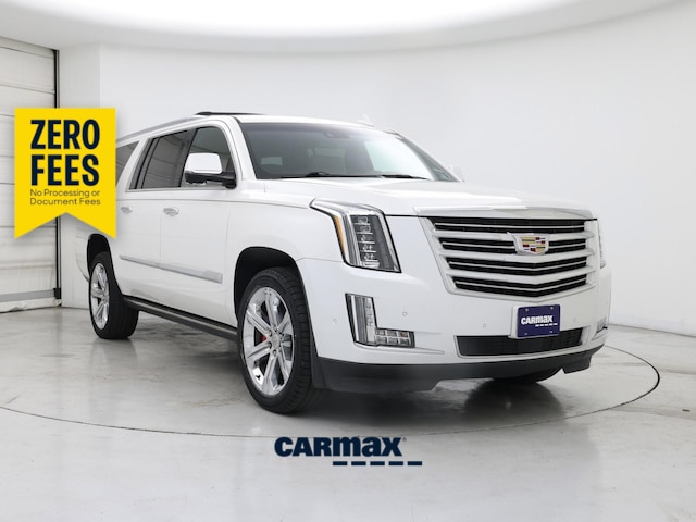 White 2018 Cadillac Escalade ESV SUV / Crossover Four-Wheel Drive Automatic