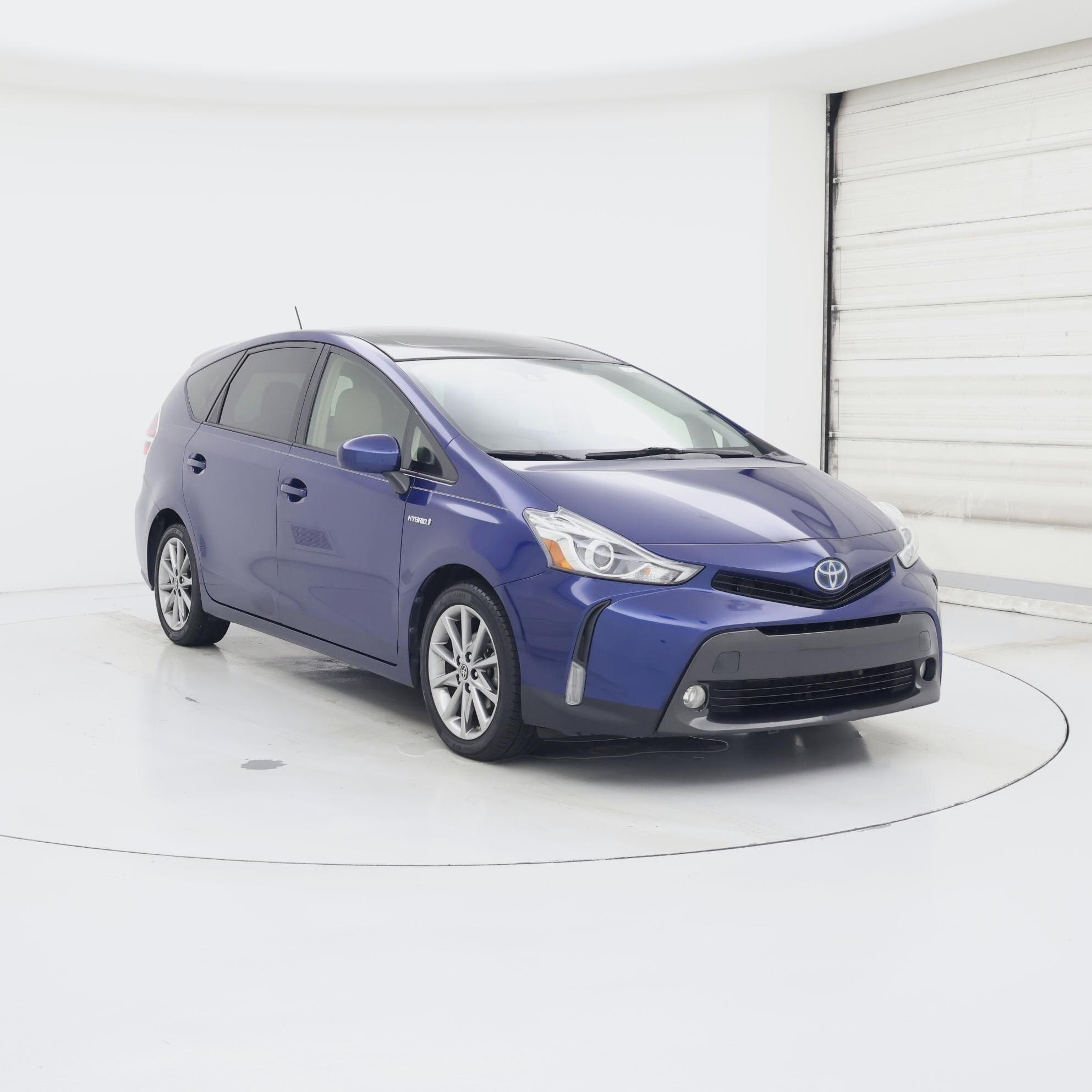 Blue 2017 Toyota Prius v Wagon Front-Wheel Drive Automatic