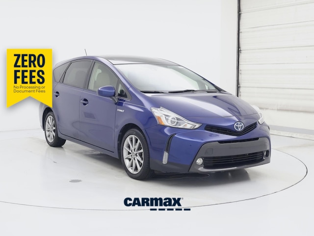 Blue 2017 Toyota Prius v Wagon Front-Wheel Drive Automatic