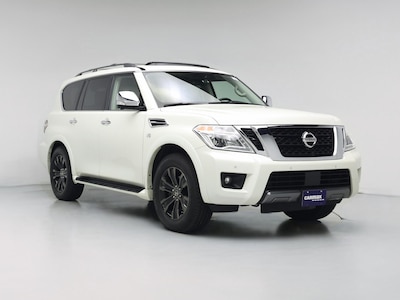 White 2019 Nissan Armada Platinum