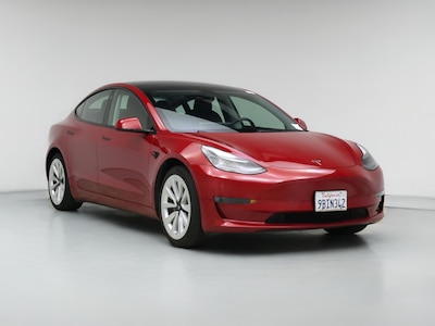 Red 2022 Tesla Model 3