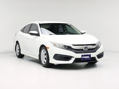White 2016 Honda Civic LX