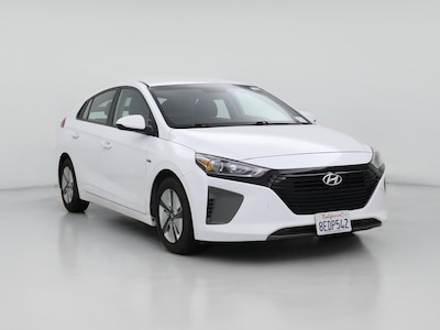 White 2018 Hyundai Ioniq Hybrid Blue