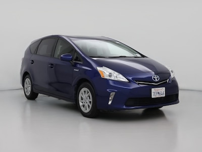 Blue 2014 Toyota Prius v Three