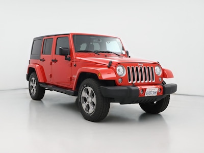 Red 2018 Jeep Wrangler Unlimited Sahara