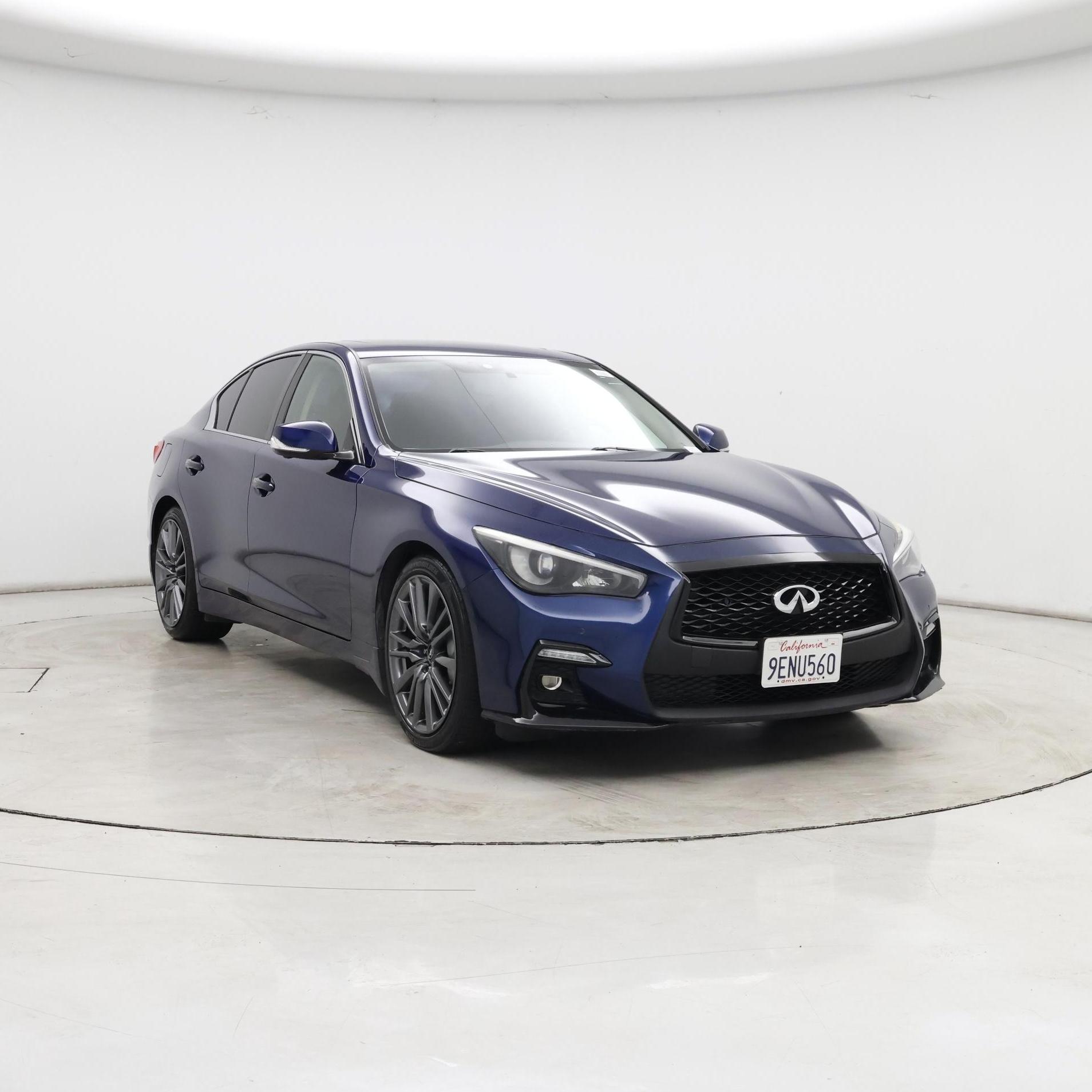 Blue 2016 INFINITI Q50 Red Sport 400 RWD Sedan Rear-Wheel Drive Automatic