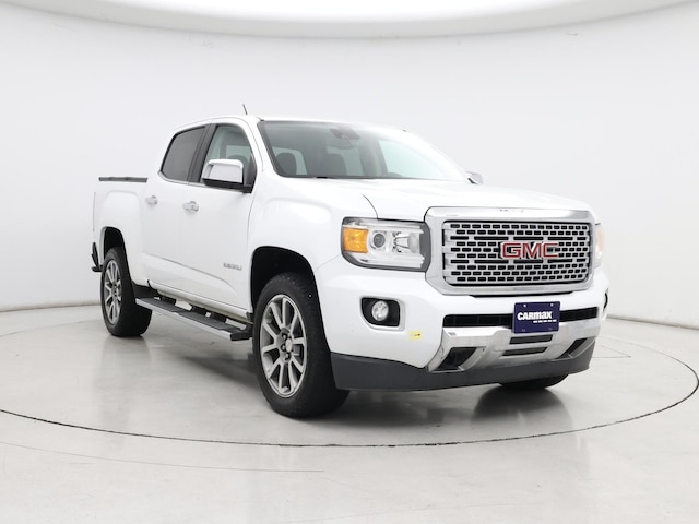 White 2019 GMC Canyon Denali Crew Cab 4WD Pickup Truck Four-Wheel Drive Automatic