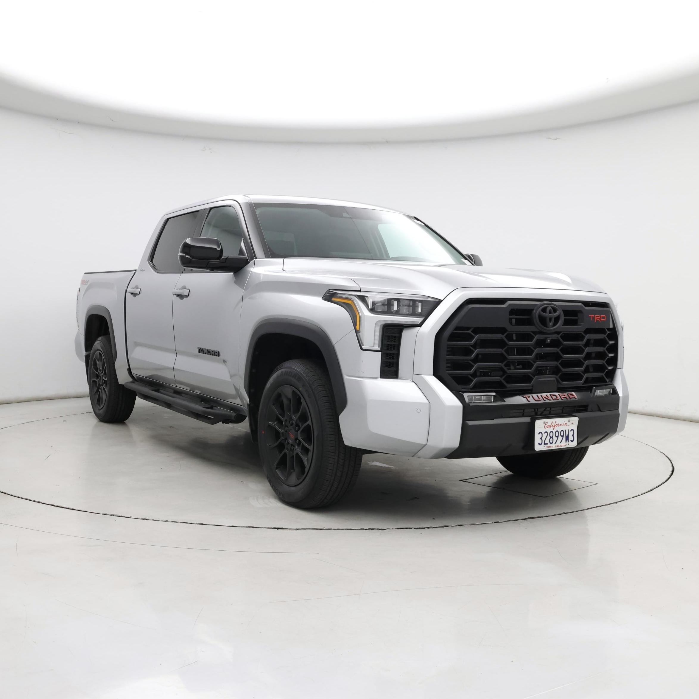 Silver 2024 Toyota Tundra Limited CrewMax Cab 4WD Pickup Truck Four-Wheel Drive Automatic