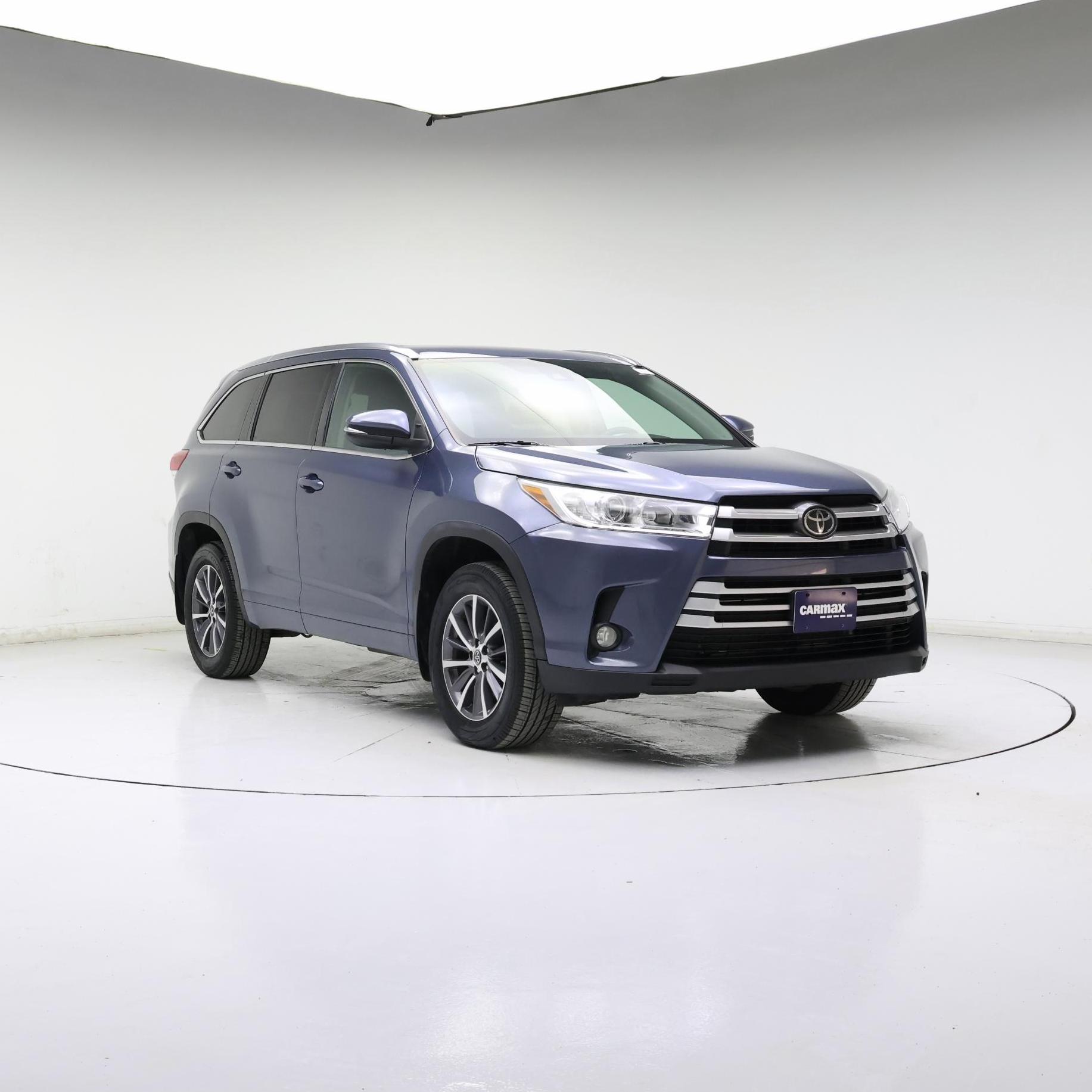 Blue 2018 Toyota Highlander XLE AWD SUV / Crossover All-Wheel Drive Automatic