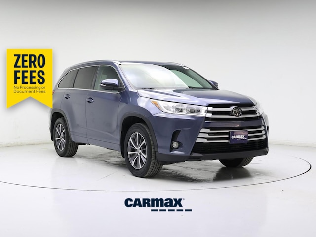 Blue 2018 Toyota Highlander XLE AWD SUV / Crossover All-Wheel Drive Automatic
