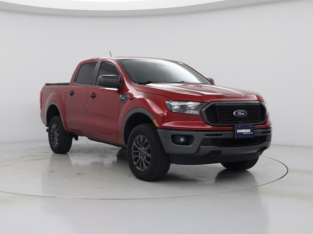 Red 2020 Ford Ranger XLT SuperCrew 4WD Pickup Truck Four-Wheel Drive Automatic