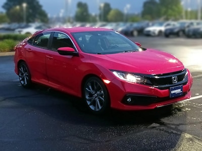Red 2020 Honda Civic Sport