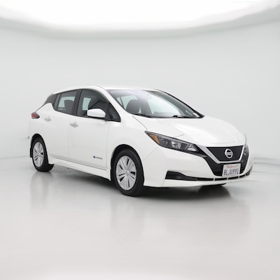 White 2019 Nissan Leaf S