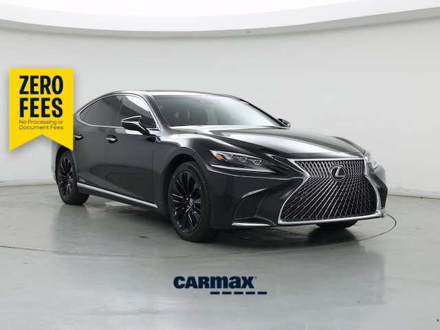 Black 2018 Lexus LS Hybrid 500h RWD Sedan Rear-Wheel Drive Automatic