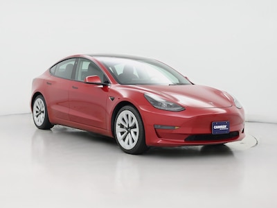 Red 2022 Tesla Model 3