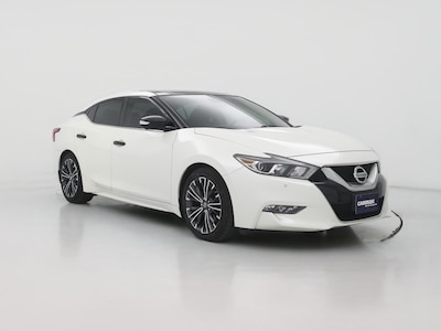 White 2017 Nissan Maxima Platinum