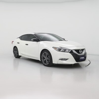 White 2017 Nissan Maxima Platinum