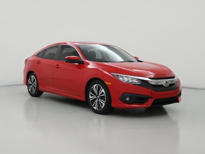 Red 2018 Honda Civic EX-L