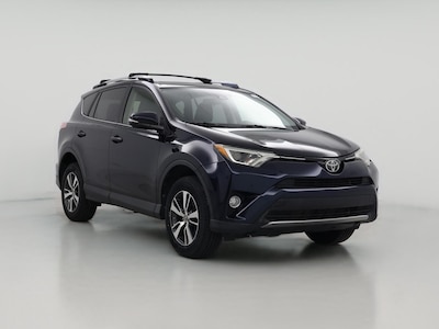 Blue 2017 Toyota RAV4 XLE