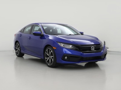 Blue 2019 Honda Civic Sport