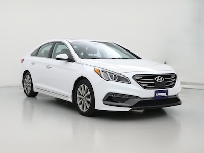 White 2017 Hyundai Sonata Limited