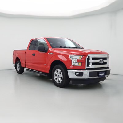 Red 2017 Ford F150 XLT