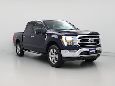 Blue 2022 Ford F150 XLT