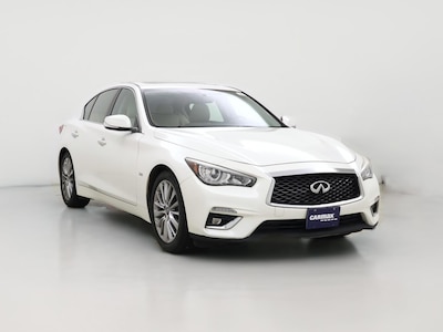 White 2018 Infiniti Q50 Luxe