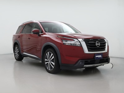 Red 2022 Nissan Pathfinder Platinum
