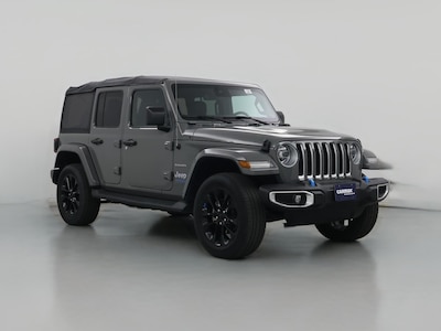 Gray 2022 Jeep Wrangler 4XE PHEV Unlimited Sahara