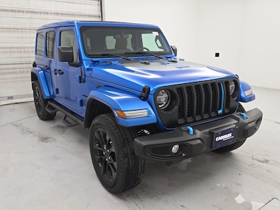 Blue 2021 Jeep Wrangler 4XE PHEV Unlimited Sahara