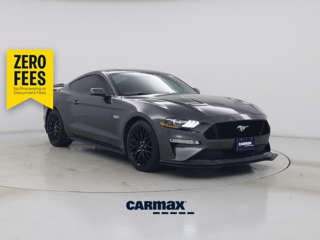 Gray 2019 Ford Mustang Coupe Rear-Wheel Drive Manual