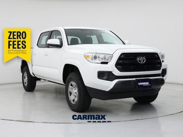 White 2017 Toyota Tacoma SR V6 Double Cab 4WD Pickup Truck Four-Wheel Drive Automatic