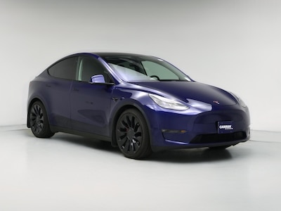 Blue 2022 Tesla Model Y Performance