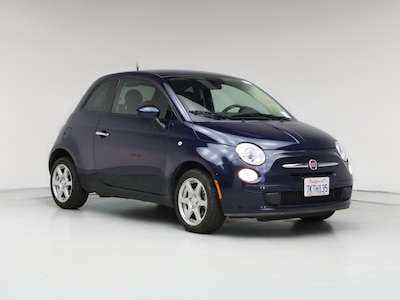 Blue 2015 Fiat 500 Pop