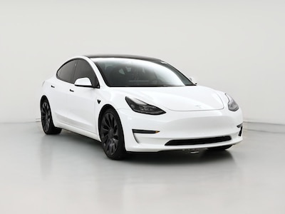 White 2021 Tesla Model 3 Performance