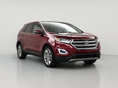Red 2017 Ford Edge Titanium