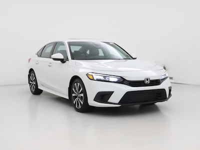 White 2022 Honda Civic EX