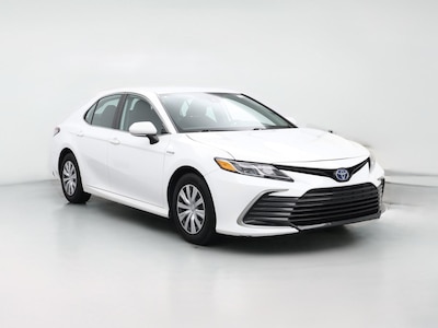 White 2021 Toyota Camry Hybrid LE