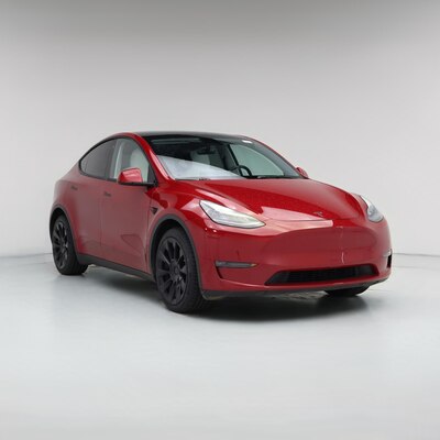 Red 2021 Tesla Model Y Long Range