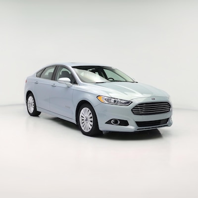 Blue 2014 Ford Fusion Hybrid SE