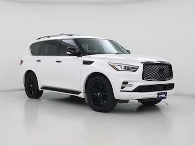 White 2021 Infiniti QX80 Sensory